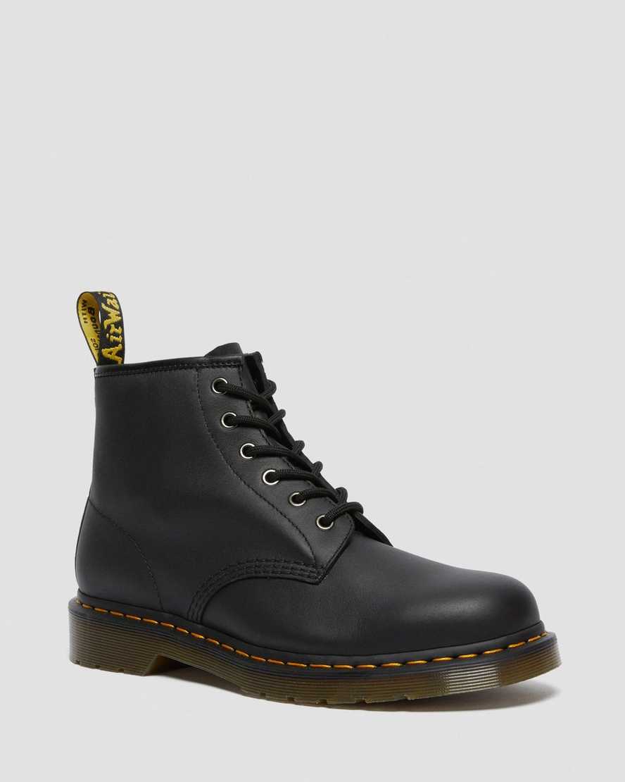 Dr. Martens 101 Lær Ankelstøvletter Dame Svart [9204VETZQ]